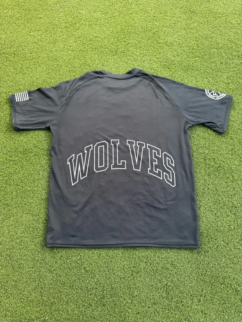MODERN GRAPHIC SPORTSWEAR ATHLETIC DARC SPORT GREY DRY WOLF GYM ELASTIC TEE - Picture 10 of 10